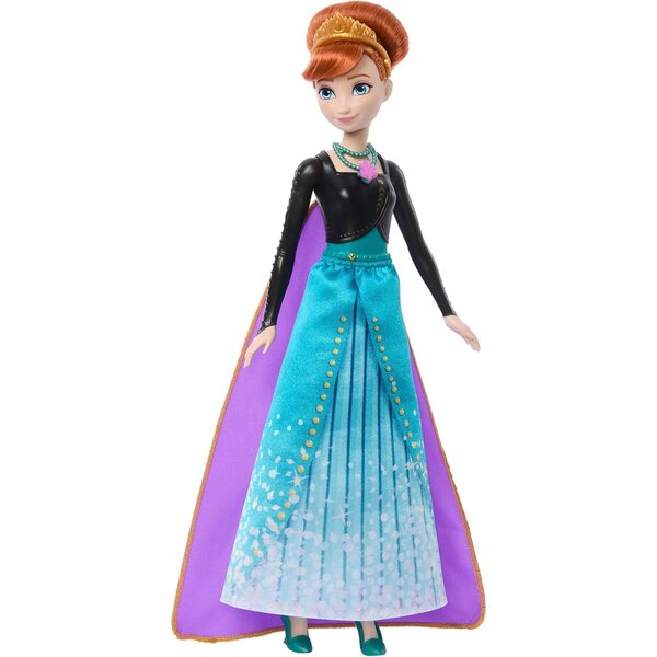 Mattel Disney Die Schneekönigin Anna mit 8 Überraschungen und Accessoires, inspiriert vom Film
