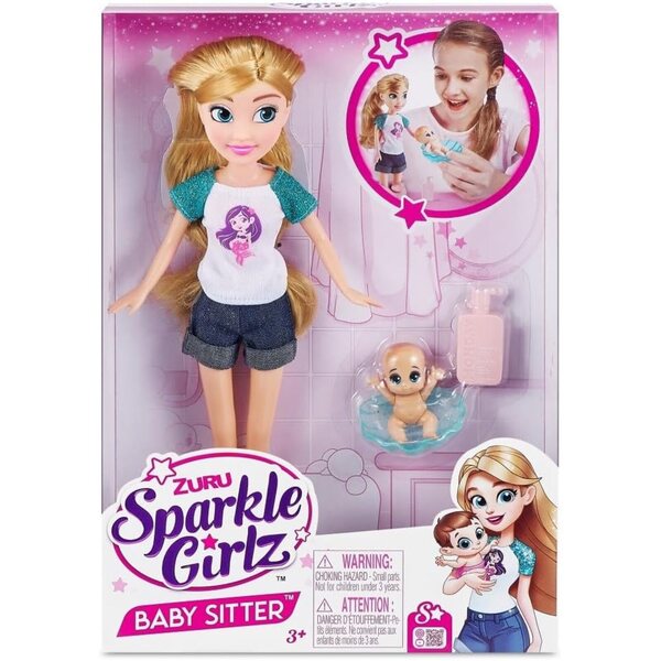 Zuru Sparkle Girlz Poupée Babysitter mit Zubehör für Kinder ab 3 Jahren