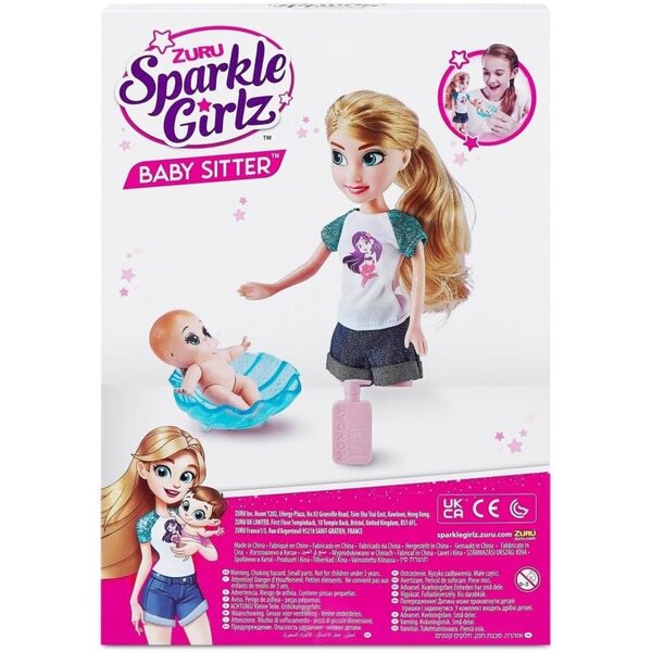 Zuru Sparkle Girlz Poupée Babysitter mit Zubehör für Kinder ab 3 Jahren