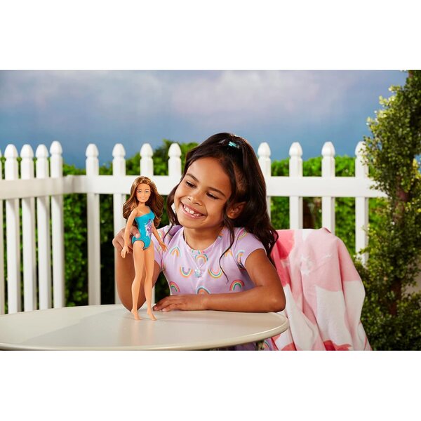 Dream Ella Splash 29 cm, Modepuppe mit braunen Haaren und Feen-Badeanzug