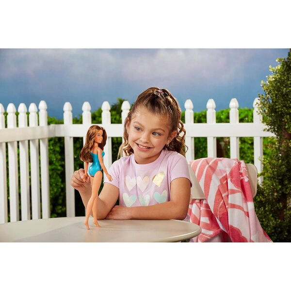 Dream Ella Splash 29 cm, Modepuppe mit braunen Haaren und Feen-Badeanzug