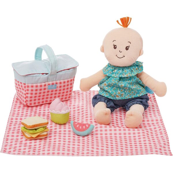Stella Collection Picknick-Set für Puppen 30-38 cm | Weiches und sicheres Spielzubehör