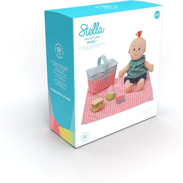 Stella Collection Picknick-Set für Puppen 30-38 cm | Weiches und sicheres Spielzubehör