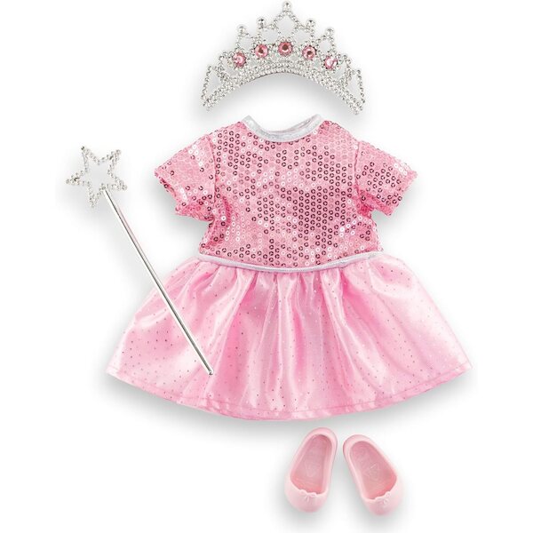 Corolle Princess Geburtstagsset für 36 cm große Puppe mit Kleid und Accessoires