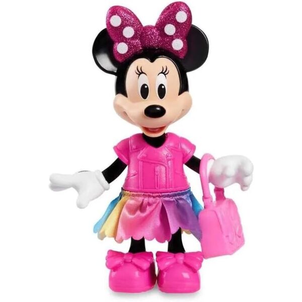 Disney Minnie Fashion 25 Pezzi con Figurina 15 cm, Outfits e Accessori per Bambini