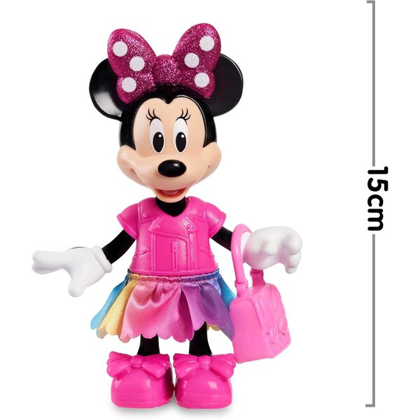 Disney Minnie Fashion 25 Pezzi con Figurina 15 cm, Outfits e Accessori per Bambini