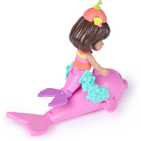 Dora Mer-Made for Adventure 2er-Pack mit Spielzeug Meerjungfrau und Delfin für Kinder ab 3 Jahren