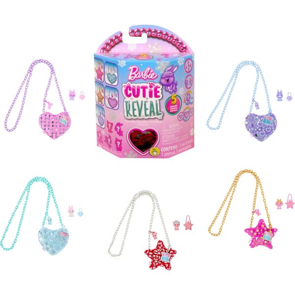 Cutie Reveal Winter Sparkle: Portafoglio color reveal con peluche nascosto e accessori