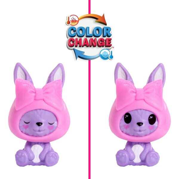 Cutie Reveal Winter Sparkle: Portafoglio color reveal con peluche nascosto e accessori
