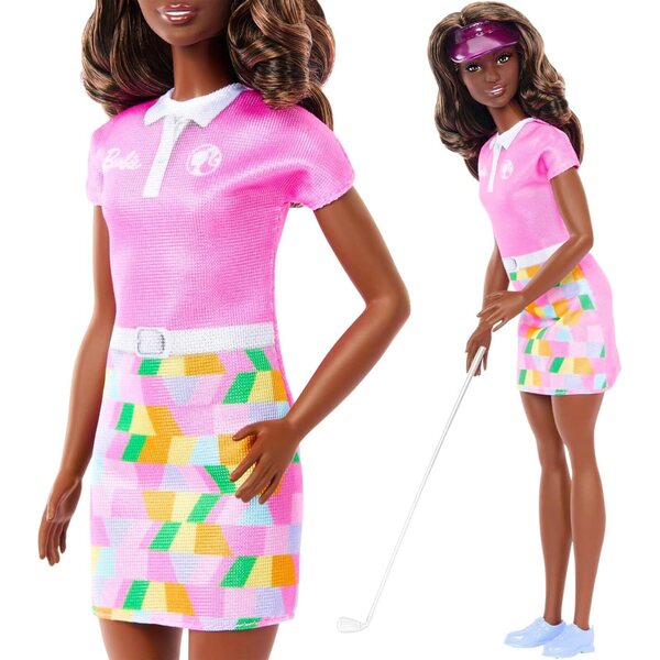 Barbie Sport-Puppen-Set mit Golfer und Fußballer inklusive Aufklebern