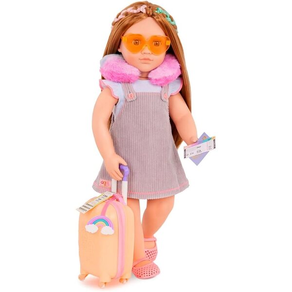 Our Generation Reiseset für 46 cm große Puppen mit Koffer und komplettem Zubehör