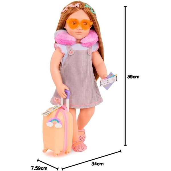 Our Generation Reiseset für 46 cm große Puppen mit Koffer und komplettem Zubehör