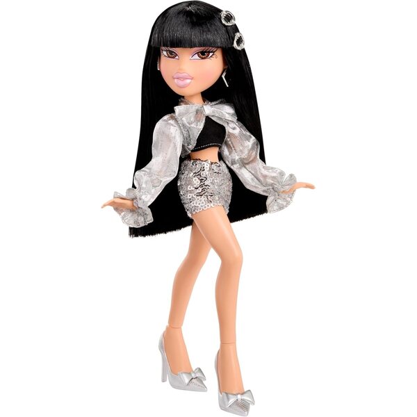 Bratz Charmz Jade con bracciale a charm e outfit glitterato da collezione