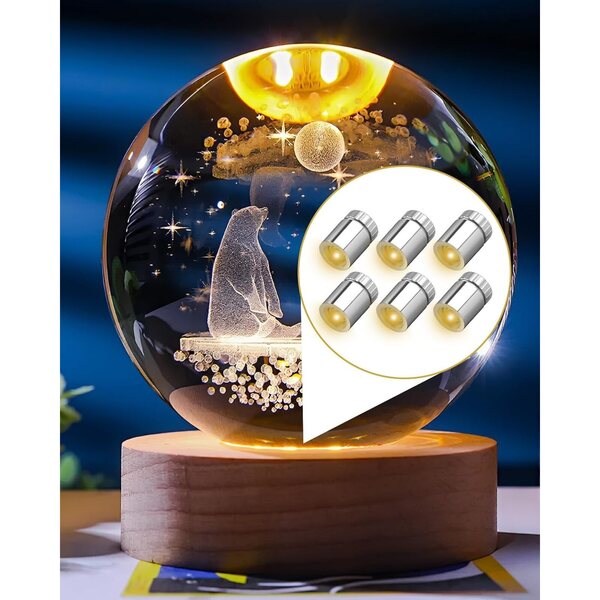 Yuio 20 Mini-LED-Batterielichter, warme Lampen für DIY-Dekorationen