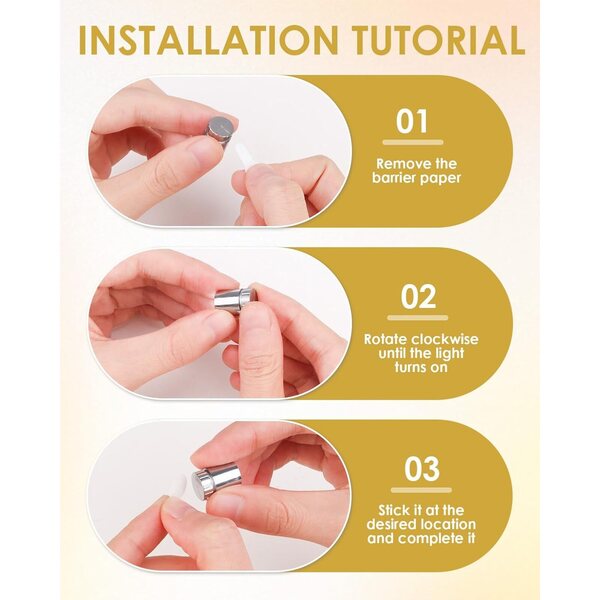Yuio 20 Mini-LED-Batterielichter, warme Lampen für DIY-Dekorationen