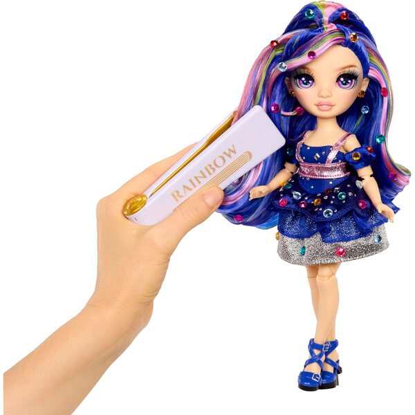 Genevieve Blue Rainbow High Be Dazzling bambola 28 cm con accessori e pietre preziose