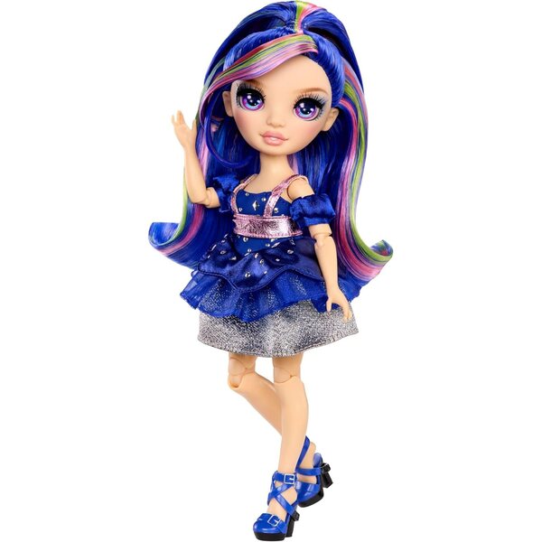 Genevieve Blue Rainbow High Be Dazzling bambola 28 cm con accessori e pietre preziose
