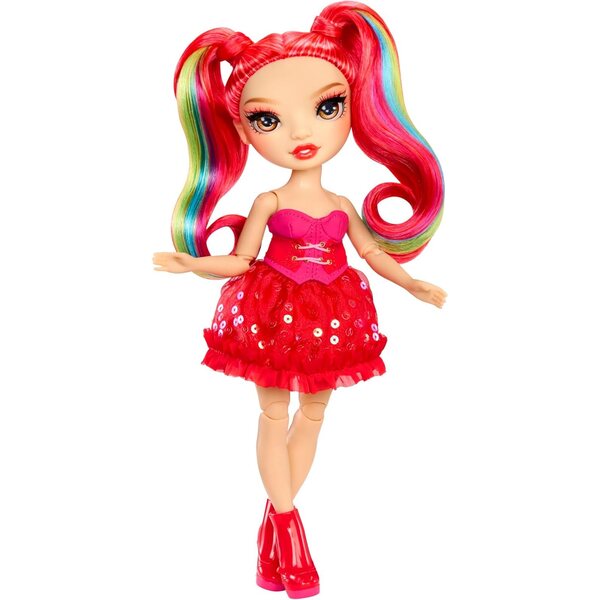Rainbow High Be Dazzling Vivienne Rouge - Bambola da 28 cm con pietre preziose e accessori