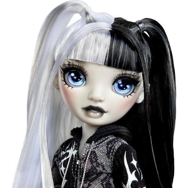 Rainbow High Heather Grayson - bambole articolata 28 cm con look monocromatico grigio