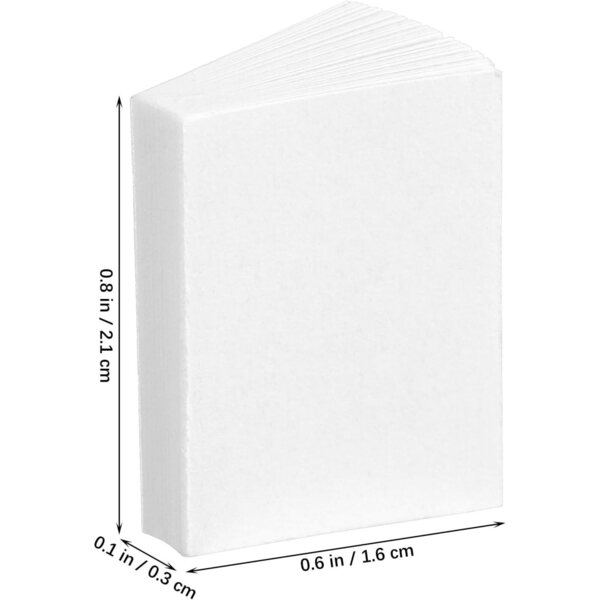 YARNOW 100 Mini-Libri Bianchi 1:12 per Decorazioni Casa Bambole e Giochi Bambini