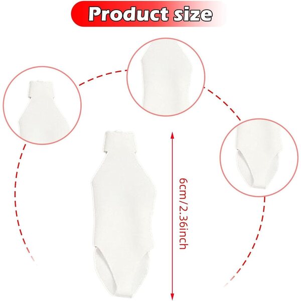 Weißes Badehemd aus Stoff für 1:12-Figuren, ideal für 15-cm-Puppen