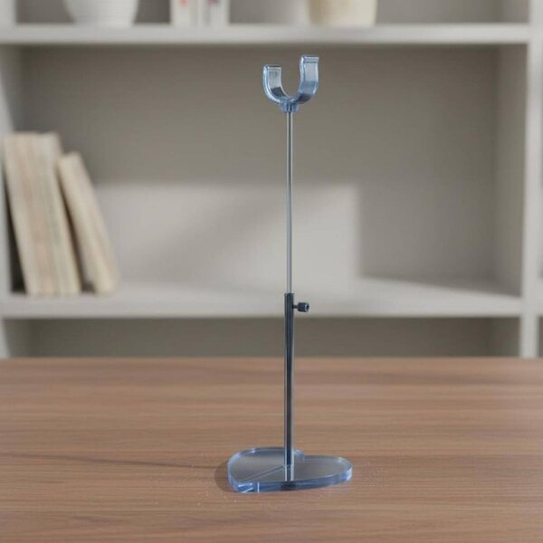 Supporto universale per bambola regolabile BJD 1/6, 1/8, 1/12 - Base stabile trasparente