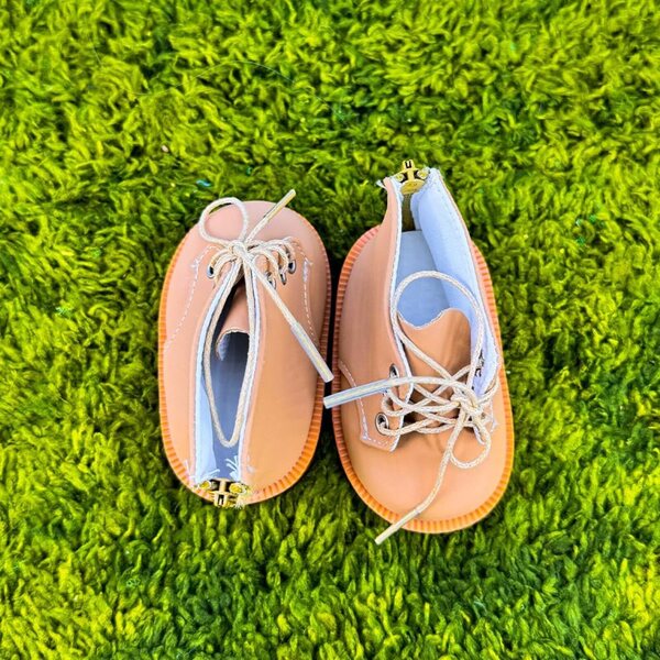 niannyyhouse 38 cm Puppen-Lederschuhe, braunes Stofftier-Zubehör