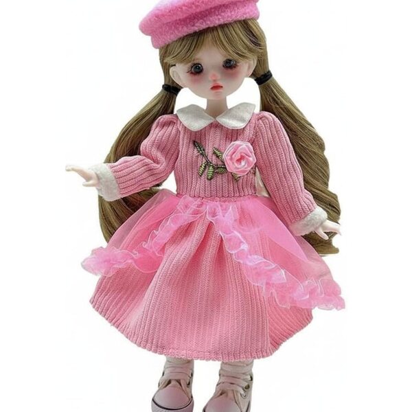 Komplettes Outfit für 30 cm große BJD-Puppen - Mignon und austauschbare Kleidung 1/6
