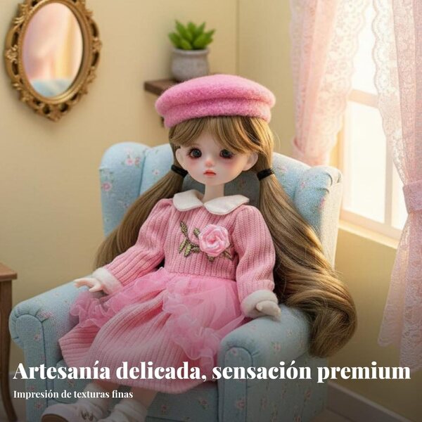 Komplettes Outfit für 30 cm große BJD-Puppen - Mignon und austauschbare Kleidung 1/6