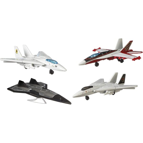 Matchbox Top Gun Maverick Coffret 4 modèles Sky Busters inspirés du Film, Avions et Jets Miniatures actuels et historiques, Jouet pour Enfant, GPF72