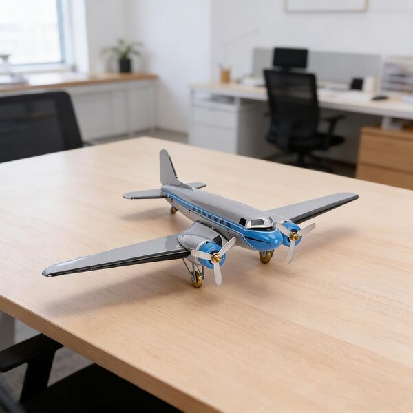 Elprico Modèle d'avion, Jouet d'avion Modèle en Métal en Fer Blanc, Accessoire de Photographie de Jouet pour la Maison de Bureau, Décor Vintage