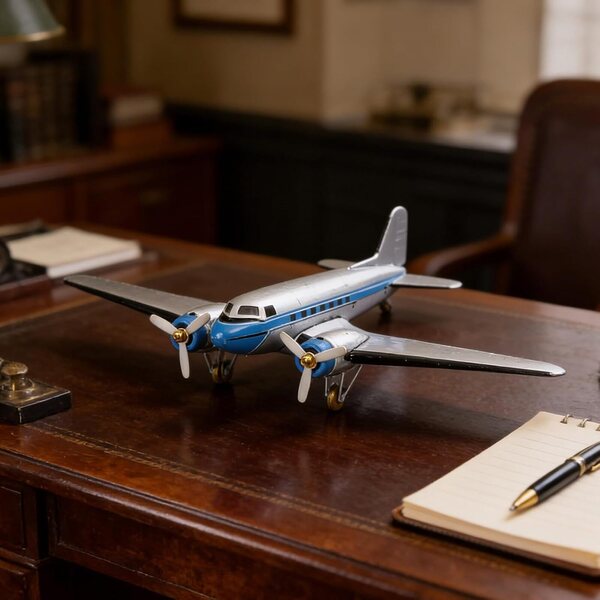 Elprico Modèle d'avion, Jouet d'avion Modèle en Métal en Fer Blanc, Accessoire de Photographie de Jouet pour la Maison de Bureau, Décor Vintage