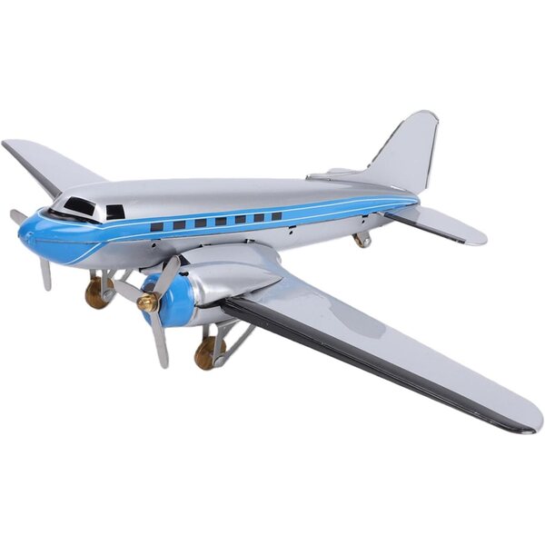 Elprico Modèle d'avion, Jouet d'avion Modèle en Métal en Fer Blanc, Accessoire de Photographie de Jouet pour la Maison de Bureau, Décor Vintage