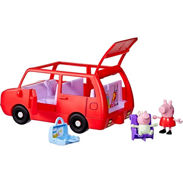 Peppa Pig La Grande Voiture Familiale mit 2 Figuren und Kreativspiel für Kinder ab 3 Jahren