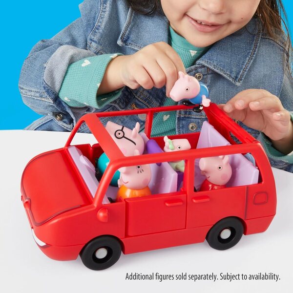 Peppa Pig La Grande Voiture Familiale mit 2 Figuren und Kreativspiel für Kinder ab 3 Jahren