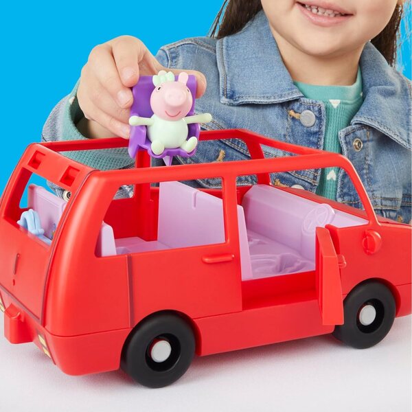 Peppa Pig La Grande Voiture Familiale mit 2 Figuren und Kreativspiel für Kinder ab 3 Jahren