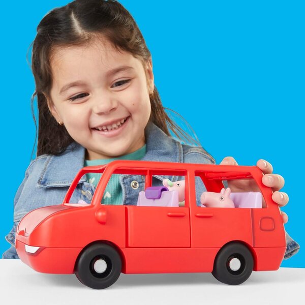 Peppa Pig La Grande Voiture Familiale mit 2 Figuren und Kreativspiel für Kinder ab 3 Jahren