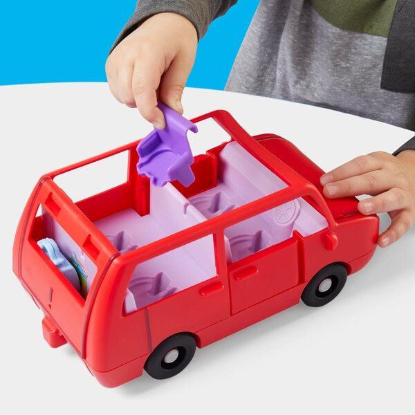 Peppa Pig La Grande Voiture Familiale mit 2 Figuren und Kreativspiel für Kinder ab 3 Jahren