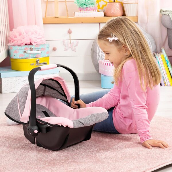 Autositz mit Sonnenblende und Gurt, für Puppen bis 46 cm, ab 3 Jahren