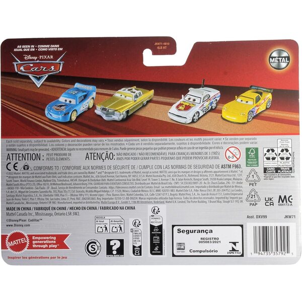 Mattel Disney Cars 2025 – Set mit 2 Traktoren im Maßstab 1:55 mit Reifen im Mund