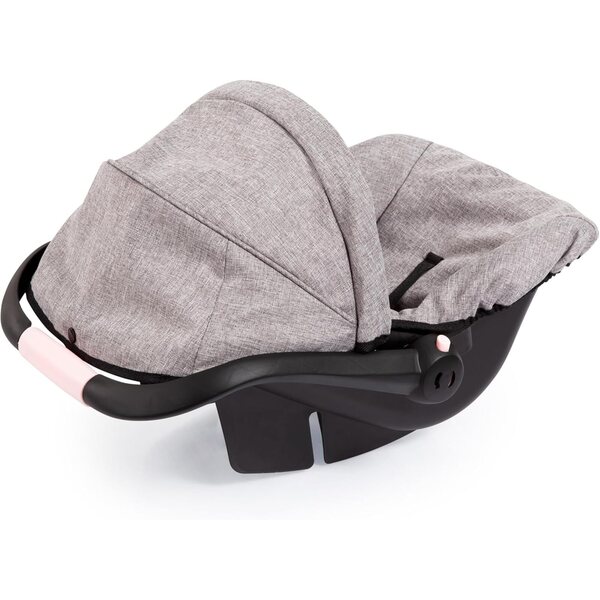 Autositz für Puppen bis 46 cm mit Sonnenschutz und Sicherheitsgurt