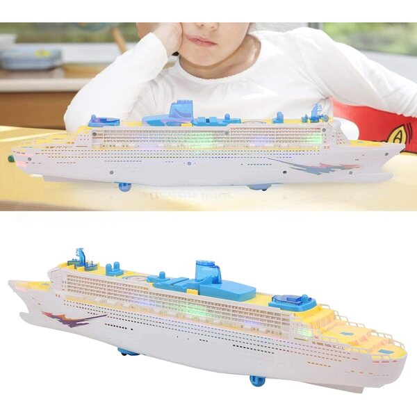 Bnineteenteam Bateau Jouet con Luci e Suoni Effetti per Bambini da 3+ Anni