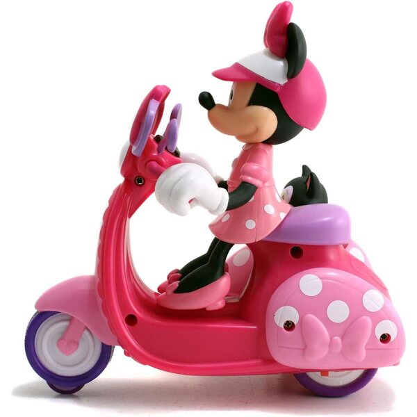 Minnie Disney Funkgesteuerter Motorradroller mit Beiwagen und integrierten Figuren