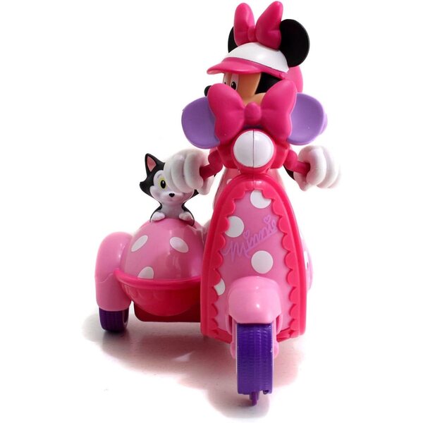 Minnie Disney Funkgesteuerter Motorradroller mit Beiwagen und integrierten Figuren