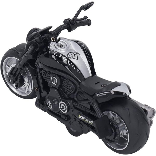 Keenso Motorrad Retro-Kunststoffspielzeug mit Frontlicht, Vintage-Design für Kinder
