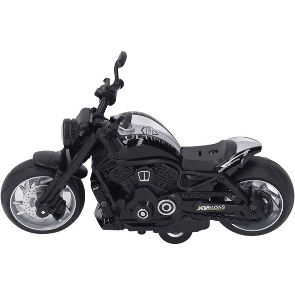 Keenso Motorrad Retro-Kunststoffspielzeug mit Frontlicht, Vintage-Design für Kinder