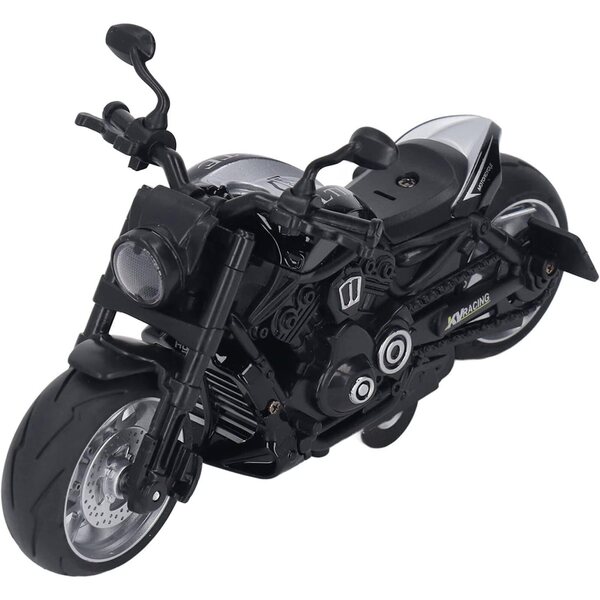 Keenso Motorrad Retro-Kunststoffspielzeug mit Frontlicht, Vintage-Design für Kinder