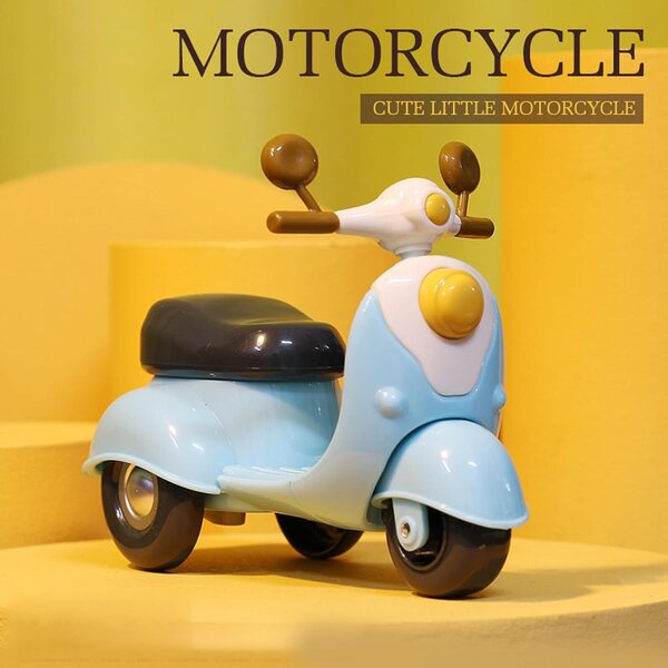 Chrees Spielzeugmotorrad aus umweltfreundlichem Kunststoff mit drehbaren Rädern und realistischem Design