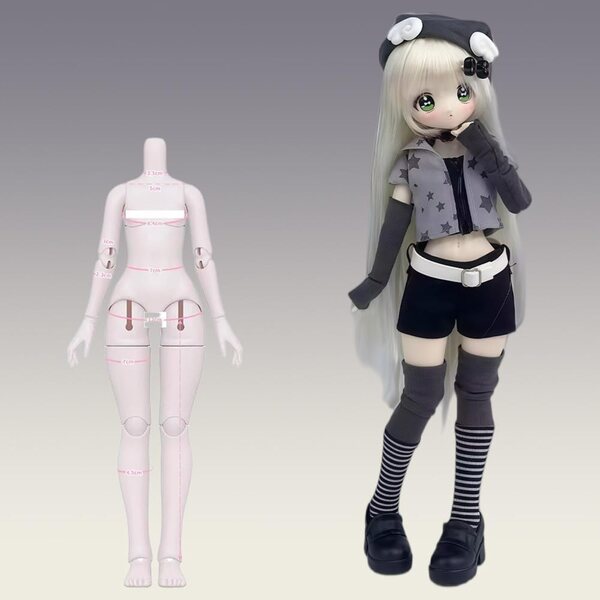 Lot de 6 figurines articulées niannyyhouse BJD Denpa Girl - Collection Blind Box