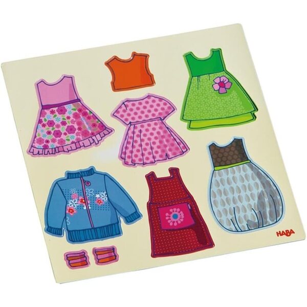 HABA Magnetisches Anziehspiel Lady – 54 Teile und 4 Szenarien in Metallbox